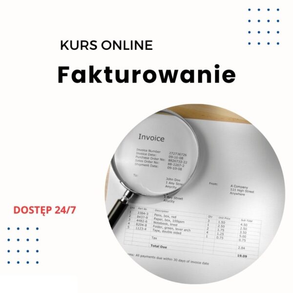 Fakturowanie - szkolenie online z zaświadczeniem MEN